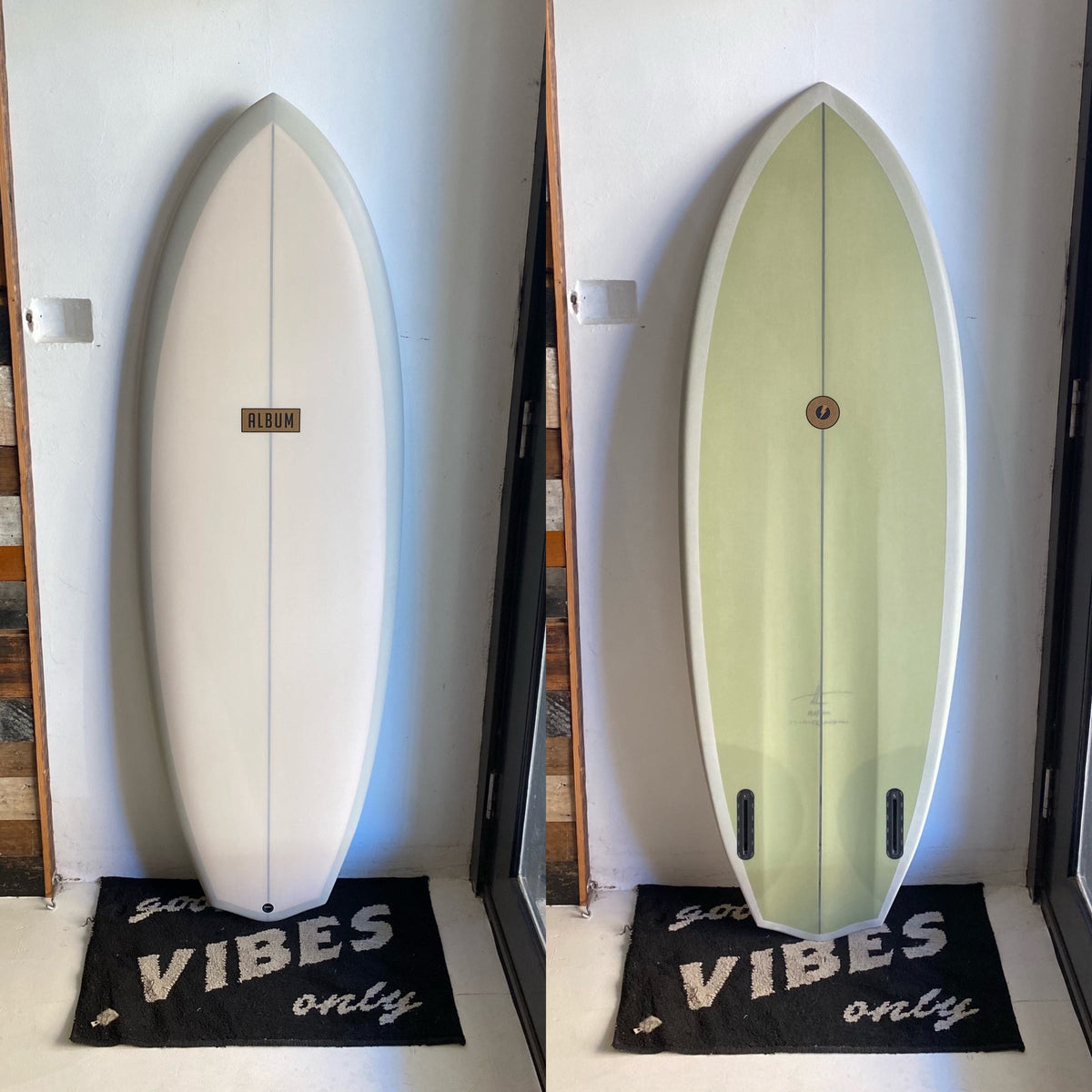 Plasmic Album Surfboard - × Surf – 5'8 ALBUM ¾ Clear 0 1 Cleanline